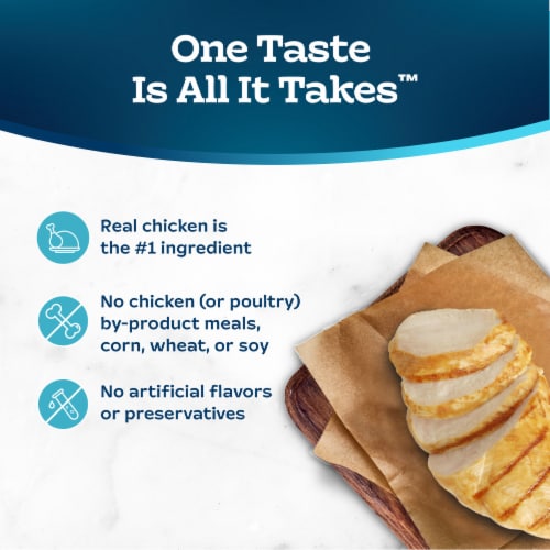 Blue Buffalo Tastefuls Natural Chicken Entrée Pate Wet Cat Food Perspective: bottom