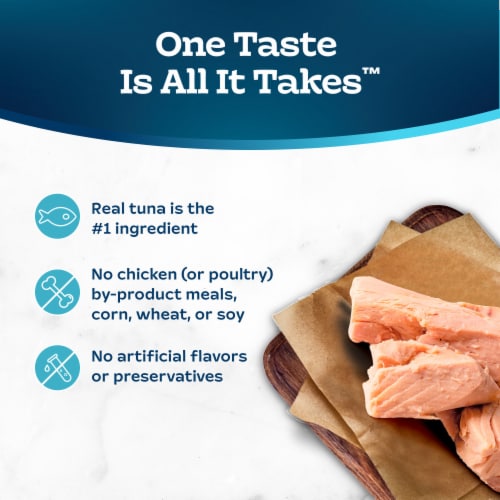 Blue Buffalo Tastefuls Natural Adult Flaked Wet Cat Food Tuna Perspective: bottom