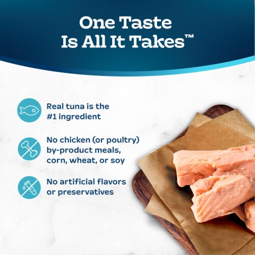 Blue Buffalo Tastefuls Natural Tender Morsels Tuna Entrée in Savory Sauce Wet Cat Food Perspective: bottom