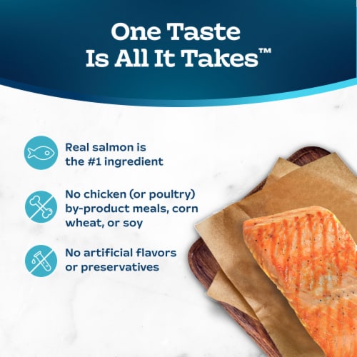 Blue Buffalo Tastefuls Savory Singles Natural Salmon Entrée Adult Wet Cat Food Perspective: bottom
