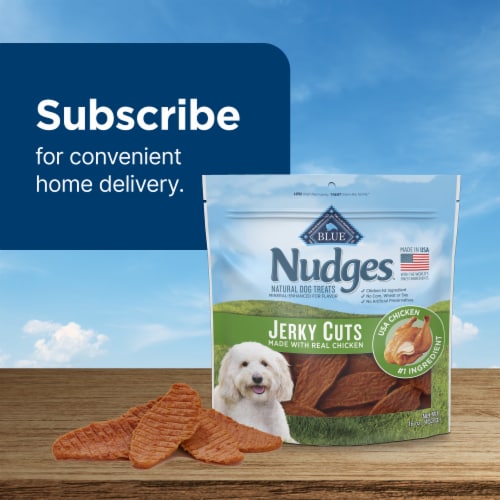 Blue Buffalo Nudges Jerky Cuts Natural Dog Treats Chicken Perspective: bottom