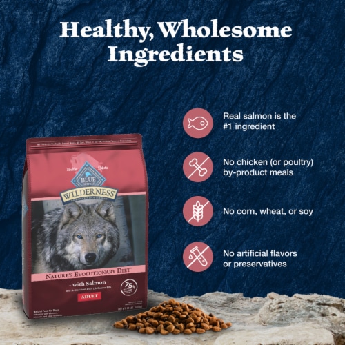 Blue Buffalo Wilderness Adult Dog Food Salmon Perspective: bottom