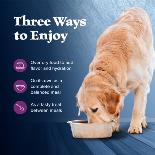 Blue Buffalo Wilderness High Protein Beef and Chicken & Salmon and Chicken Adult Wet Dog Food Perspective: bottom