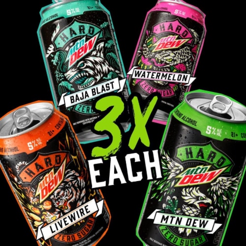 Hard Mountain Dew Classic Variety Pack Perspective: bottom