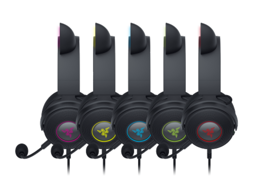 Razer Kraken Kitty Edition V2 Pro Headset - Black Perspective: bottom