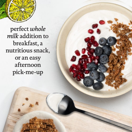 siggi’s Lemon Icelandic-Style Whole Milk Yogurt, 4.4 oz Perspective: bottom