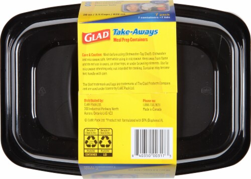 Glad® Rectangular Plastic Containers with Lids Perspective: bottom