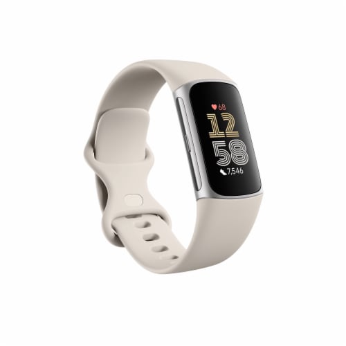 Fitbit Charge 6 Activity Tracker - Porcelain Perspective: bottom
