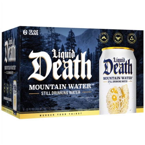 Liquid Death, Still Mountain Water, Real Mountain Source Perspective: bottom
