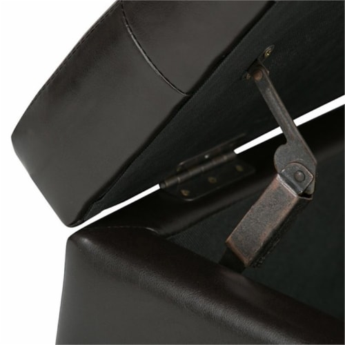 Simpli Home Cosmopolitan Storage Ottoman - Tanner Brown Perspective: bottom