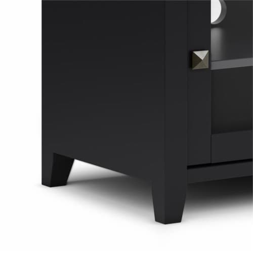 Simpli Home Cosmopolitan 48 Solid Wood TV Media Stand in Black 1