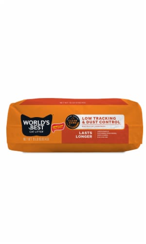 World’s Best Cat Litter Low Tracking & Dust Control Multiple Cat Unscented, 15 lb Perspective: bottom