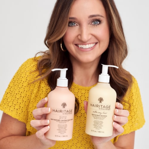Hairitage Gentle Moisture Shampoo With Jojoba Oil For Dry Hair - Sulfate-Free + Paraben-Free Perspective: bottom