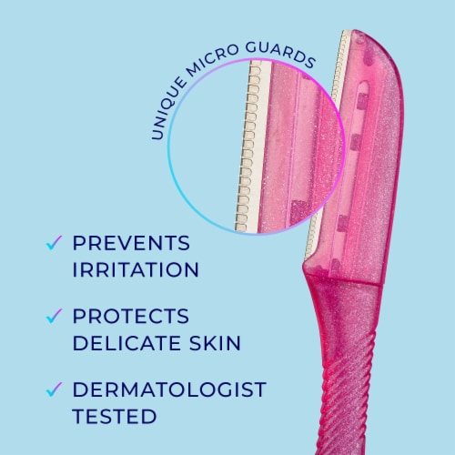 Schick Hydro Silk Touch-Up Multipurpose Exfoliating Facial Razor and Eyebrow Shaper  Perspective: bottom