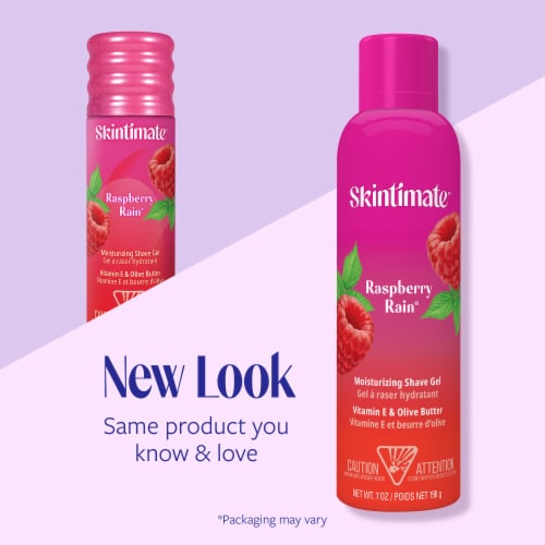 Skintimate Signature Scents Shave Gel for Women Moisturizing Raspberry Rain Scent Perspective: bottom