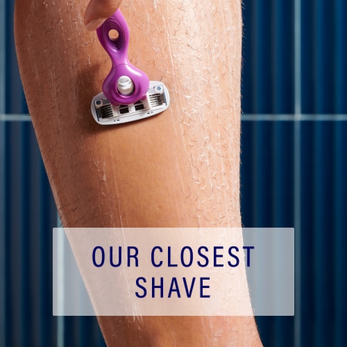 Schick Hydro Silk 5-Blade Razor + 2 Refills for Women Moisturizing with Shea Butter Perspective: bottom