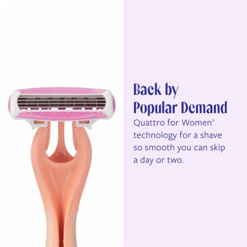 Skintimate Vanilla Sugar Exfoliating Women's Disposable Razors Perspective: bottom