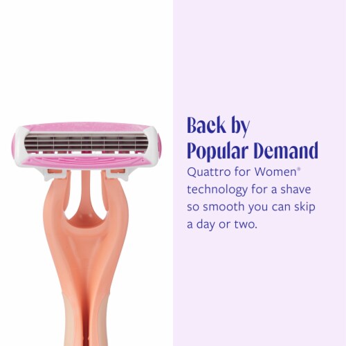 Skintimate Vanilla Sugar Exfoliating Women's Disposable Razors Perspective: bottom