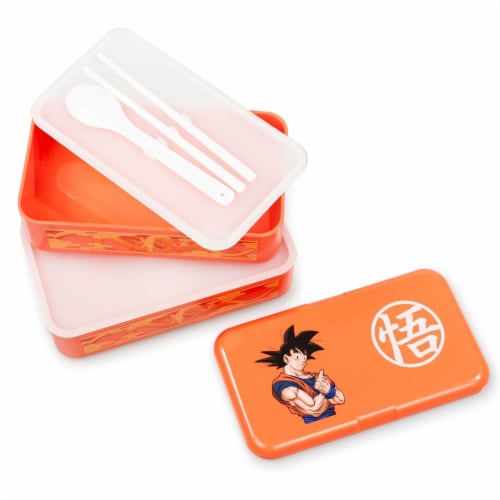 Dragon Ball Z Goku Bento Box w/ Chopsticks & Spoon Perspective: bottom
