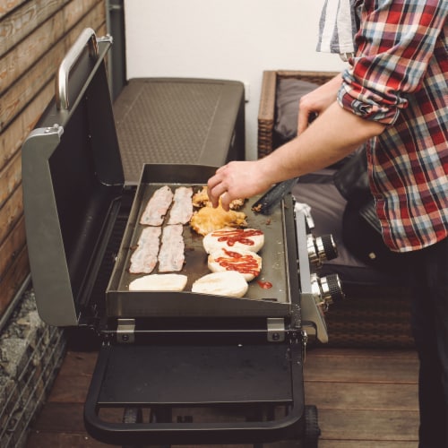 Razor Griddle GGC2030M 25 2 Burner LP Propane Gas with Folding Shelf, Steel Perspective: bottom
