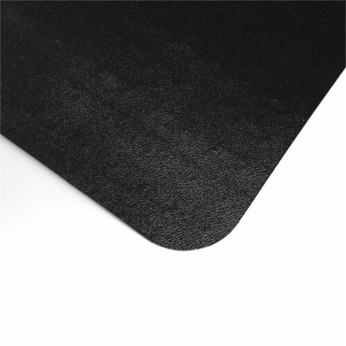 36  x 48  PVC Lipped Chair Mat in Black Perspective: bottom