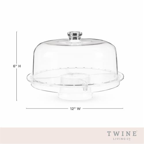 Multi-Functional Acrylic Server with Bundt Cake Mold Perspective: bottom