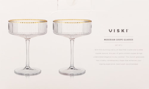 Viski Meridian Coupe Glasses Perspective: bottom