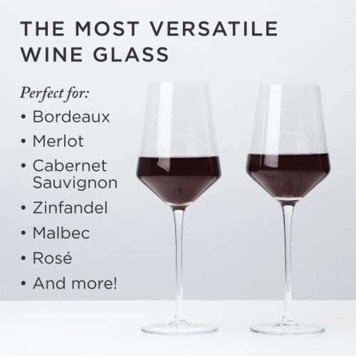 3-Piece Angled Crystal Bordeaux Set by Viski® Perspective: bottom