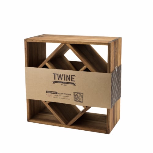 Wood lattice wine rack hotsell