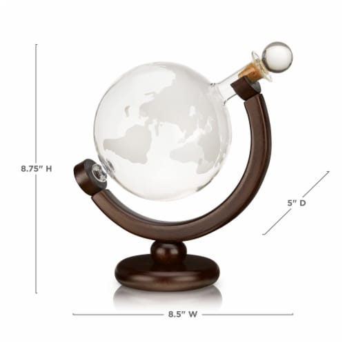 Viski Globe Liquor Decanter Perspective: bottom