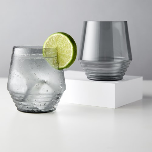 Viski 9568 Smoke Deco Cocktail Glasses - Set of 2 Perspective: bottom
