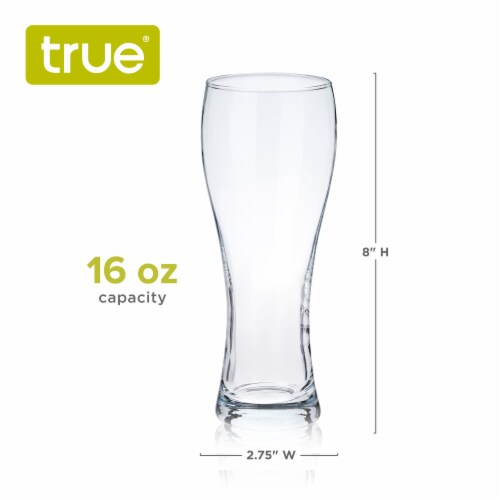 Wheat Beer Glasses, Set of 4 by True Perspective: bottom
