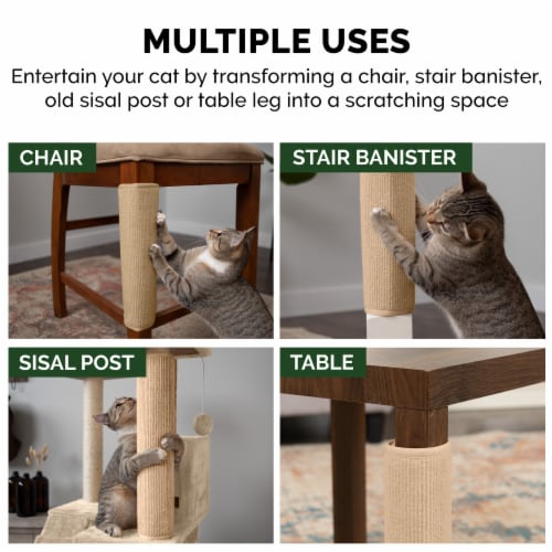 Tiger Tough Replacement Scratching Post Cover Carpet Cream