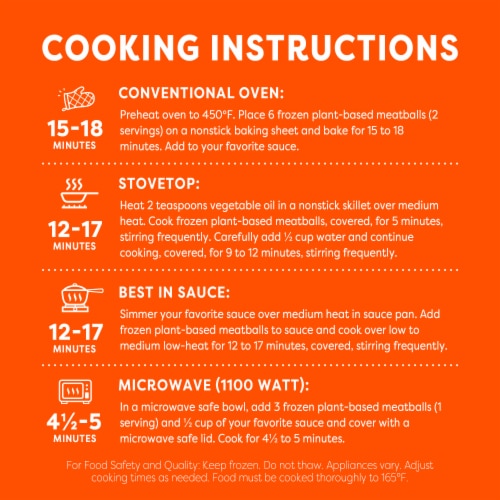 Gardein Plant-Based Classic Meatballs Frozen Vegan Food Perspective: bottom