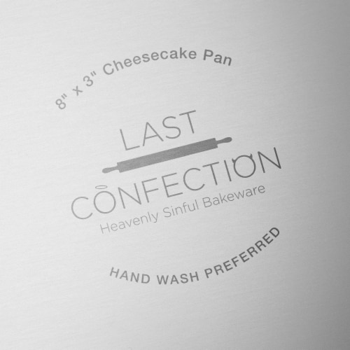 8  x 3  Round Pan with Removable Bottom by Last Confection Perspective: bottom