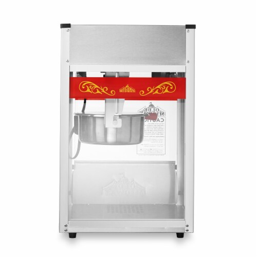 Commercial Popcorn Machine Maker Popper in Red w/ 8-Ounce Kettle Perspective: bottom