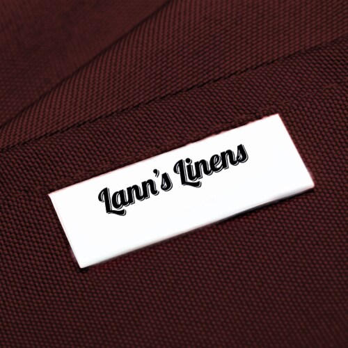 70 x 120 10pk Rectangular Polyester Tablecloths - Burgundy Perspective: bottom
