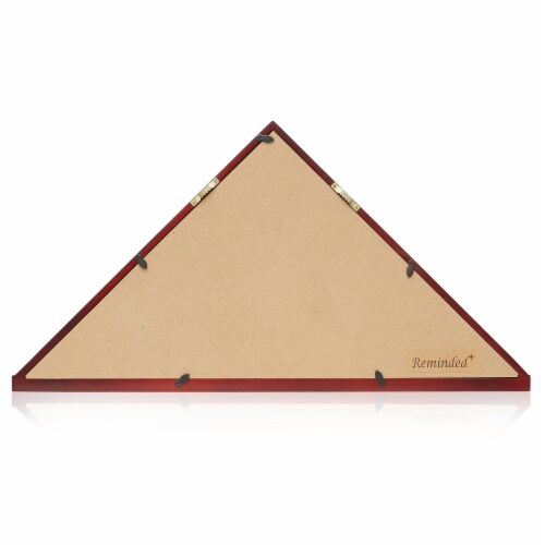 Memorial Veteran American Flag Display Case, Cherry Wood by Reminded Perspective: bottom