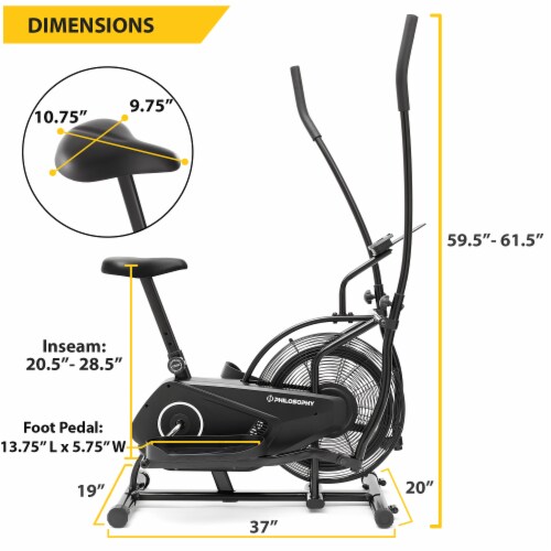Elliptical with fan deals