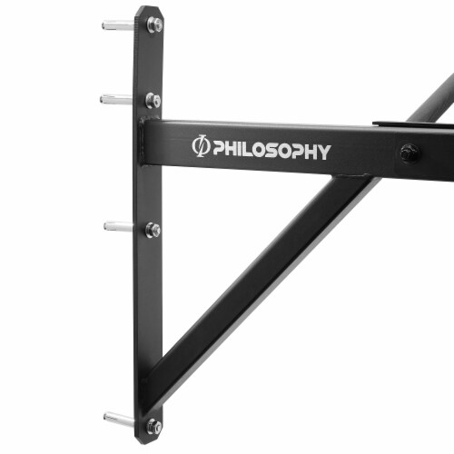 Multi-Grip Wall Mounted Chin-Up Bar - Multifunctional Pull-Up Station Perspective: bottom
