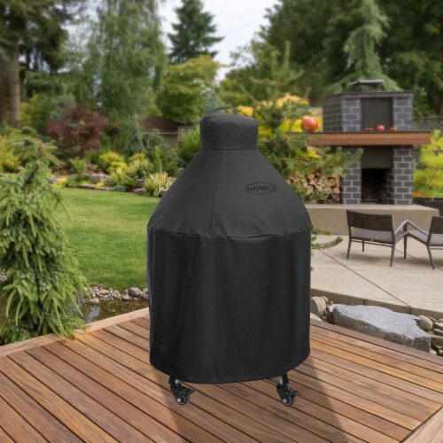 22 Ceramic Grill Cover, Large Kamado BBQ Grill, Universal Fit 31 x40 Perspective: bottom