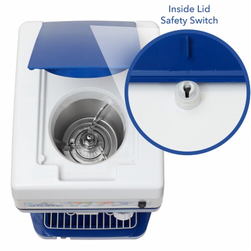 Electric Ice Shaver Crusher for Desserts, Commercial Snow Cone Machine Perspective: bottom