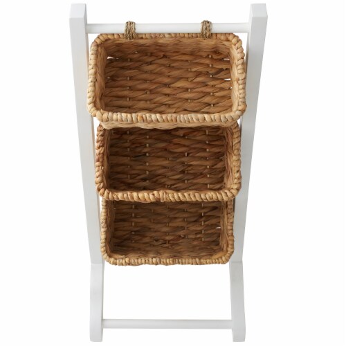 Standing shop storage baskets
