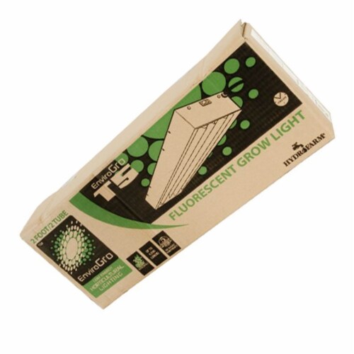 Hydrofarm FLT22 Agrobrite 2-Tube Hydroponic 2Ft Grow Light Fixture 48W (2 Pack) Perspective: bottom