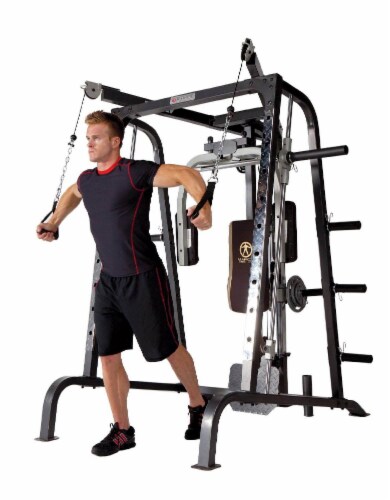 Marcy Deluxe Diamond Elite Smith Cage Workout Machine Total Body Gym MD 9010G 3 Piece Harris Teeter