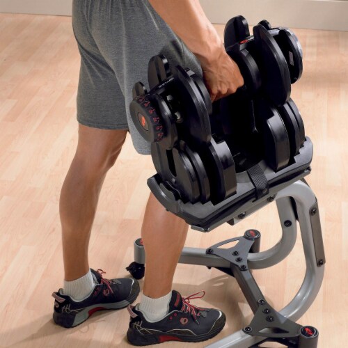 Bowflex SelectTech 1090 Adjustable Dumbbell Weights Pair Stand
