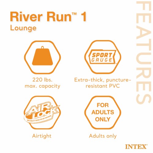 Intex River Run 1 53 Inflatable Floating Water Tube Lake Raft, Red (4  Pack), 1 Piece - Kroger