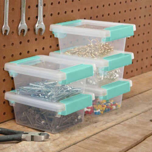 Sterilite Small Clip Box Clear Storage Tote Container with Latching Lid, 18  Pack, 18pk - Kroger