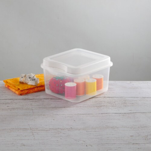 Sterilite Plastic FlipTop Hinged Storage Box Container w/ Latching Lid, 24  Pack, 1 Piece - Kroger