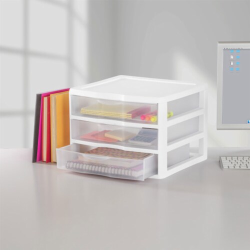 6 Pack Stackable Storage Solutions. Clear Organizer Bins With 